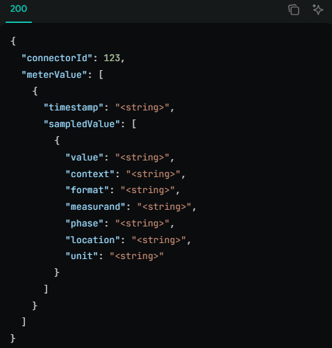 API reference: getLatestMeterValue