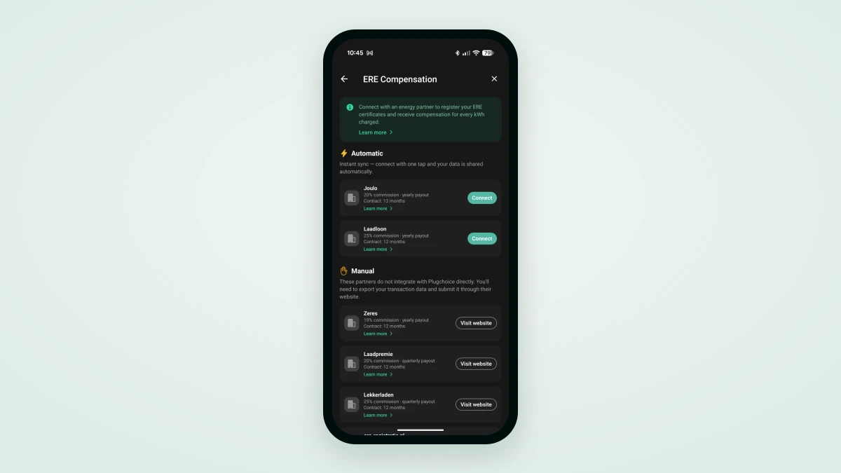 Laadloon is now available as an ERE integration in Plugchoice